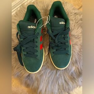 Adidas Men’s Sneakers in Forest Green and Scarlet